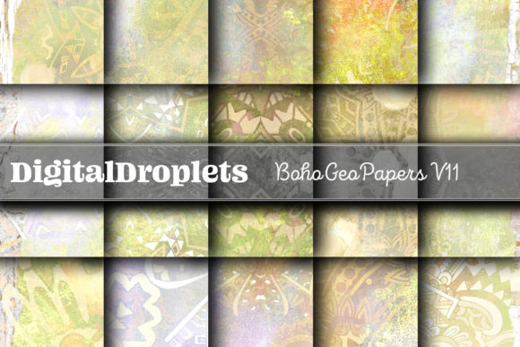 Boho Geo Papers: A Designer's Textured Toolkit