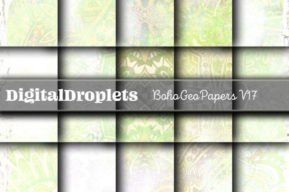 Boho Geo Papers Vol. 17: A Designer's Textured Toolkit