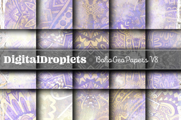 Boho Geo Papers Vol. 8: A Designer's Textured Toolkit