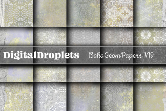 Boho Geom Papers Vol. 19 | Collection: A Designer's Textural Toolkit