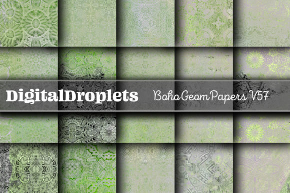 Boho Geom Papers Vol. 57: A Designer's Textured Collection