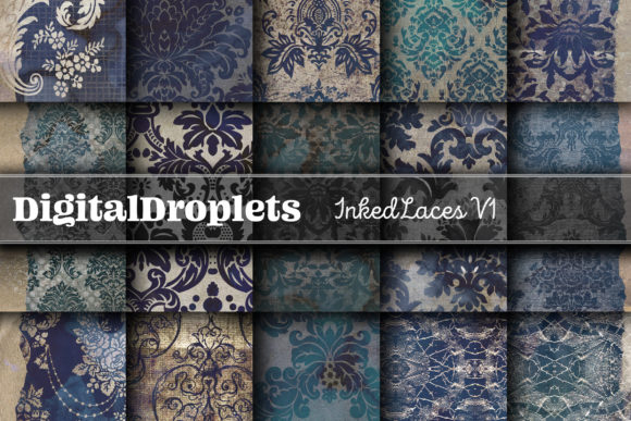 Inked Laces Vol. 1: Vintage Textures for Modern Design