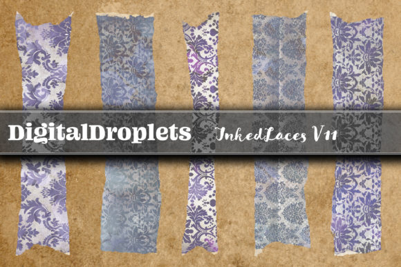 Inked Laces Vol. 11: 180 Unique Washi Tapes for Digital Design