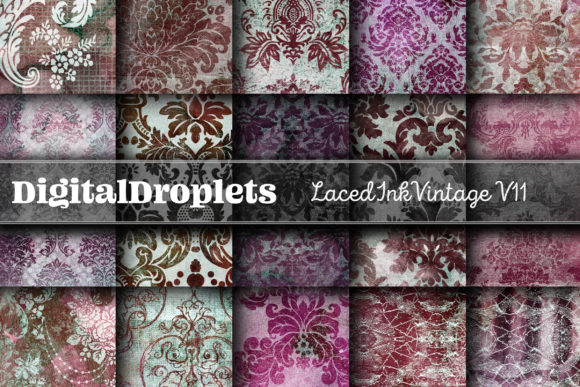 Laced Ink Vintage Vol. 11 | Timeless Textures for Design