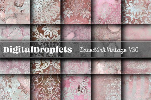 Laced Ink Vintage Vol. 30: A Designer's Textured Toolkit