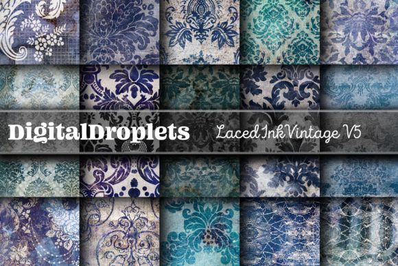 Laced Ink Vintage Vol. 5: A Designer's Guide to Texture & Style