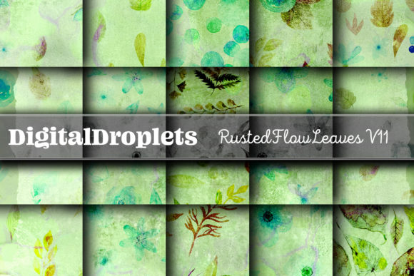 Rusted Flow Leaves Vol. 11: Textured Design Assets