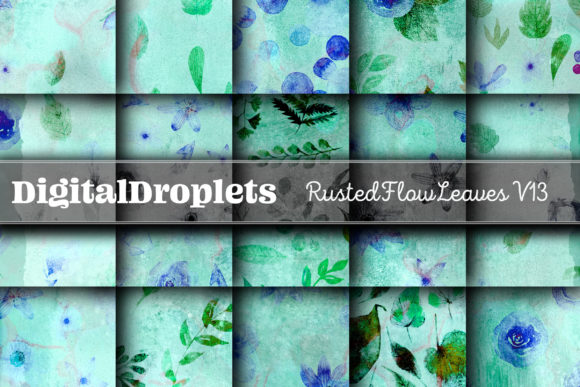 Rusted Flow Leaves Vol. 13: Textured Design Assets