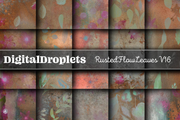 Rusted Flow Leaves Vol. 16: Grungy Design Assets