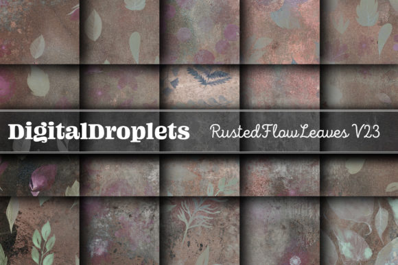 Rusted Flow Leaves Vol. 23: Textured Backgrounds for Design