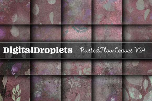 Rusted Flow Leaves Vol. 24: Grungy Design Assets