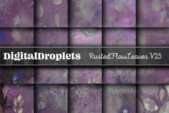 Rusted Flow Leaves Vol. 25: A Textured Design Collection