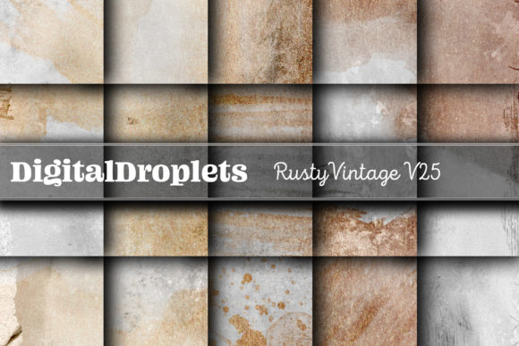 Rusty Vintage Papers Vol.25: Textured Design Assets